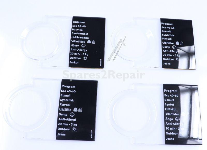 Control Knobs - 140196312304 Programme Plate Knob Adhesive [Electrolux Aeg]