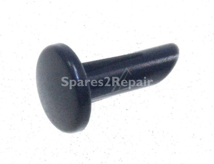 Square Plug - C00286042 482000088291 Grab Handle Plug Button Inox Motif [Whirlpool Indesit]