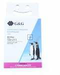 G&g Colour Cartridge - Alternative Ribbon For Tze-211, Black On White