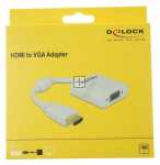 Delock Hdd adapter - 65346 Adapter Hdmi-a Male > Vga Female White