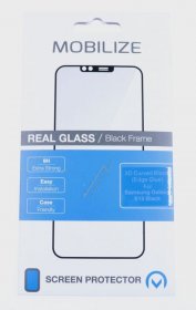 Mobilize Display Protective Film - 52177 Mobilize Edge-to-edge Glass Screen Protector Samsung Galaxy S10 Black Edge Glue