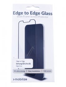 Mobilize Display Protective Film - 56800 Mobilize Edge-to-edge Glass Screen Protector Samsung Galaxy S23 Ultra 5g Black Edge Glue
