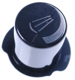 Saeco Control Knobs - 996530073934 Black Steam Valve Knob V2 Cla