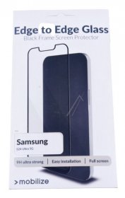 Mobilize Display Protective Film - 57495 Mobilize Glass Screen Protector - Black Frame - Samsung Galaxy S24 Ultra 5g