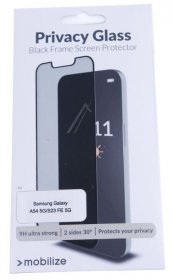 Mobilize Display Protective Film - 57680 Mobilize Privacy Glass Screen Protector - Black Frame - For Samsung Galaxy A54 5g-s23 Fe 5g