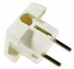 Bachmann Plug - -plug, Angled, White, Flat