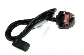 Saeco Mains Power Lead - 183970350 996530025882 Power Cable Uk J05w-f3x1 Black L=1200mm