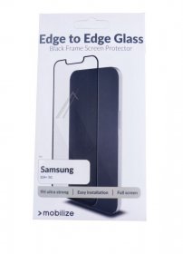 Mobilize Display Protective Film - 57494 Mobilize Glass Screen Protector - Black Frame - Samsung Galaxy S24+ 5g