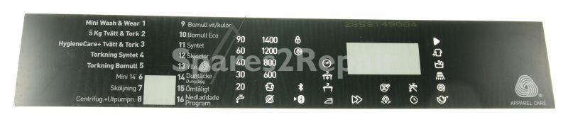 Switch Screen - 2858149004 C00895441 Inlay-swedish [Arcelik]