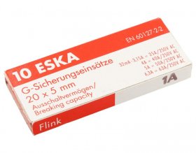 Eska Glass Fuse 5x20mm Fast Acting - 1 0a-f Fuse 5x20 10pcs -rohs- - 520.617