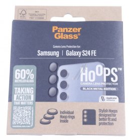 Panzerglass Display Protective Film - 1464 Panzerglass Hoops Black Lens Protector Samsung Galaxy S24 Fe