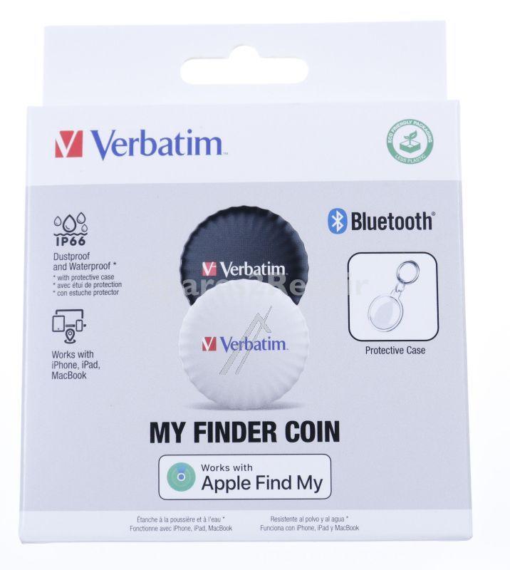 Verbatim Communicator - Myfc-02bw 32134 My Finder Coin Bluetooth Item Finder 2 Pack Black - White