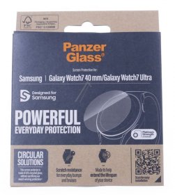 Panzerglass Display Protective Film - 3711 Panzerglass Screen Protector Samsung Galaxy Watch7 40mm | Watch Ultra | Ultra-wide Fit