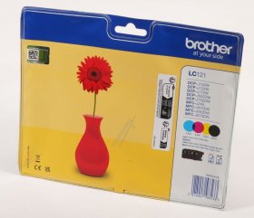 Brother Cartridge - Lc121valbp Brother Ink Cartridge Rainbow Pack 300 Pages Pack 4 Blister