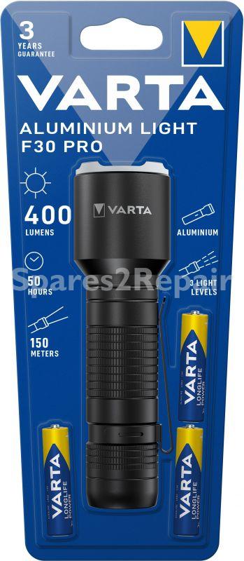 Varta Torch - F30 Pro 17608 101 421 Aluminum Lamp 2aaa With Battery