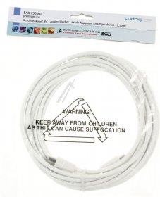 Axing Aerial Connecting Cable - Bak 750-80 Anschlusskabel Iec Axialer Stecker Axiale Kupplung