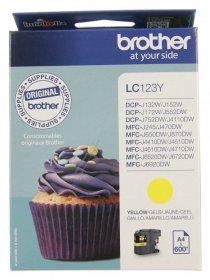 Brother Cartridge - Lc123y Brother Ink Cartridge Yellow 0 6k Mfcj4510dw
