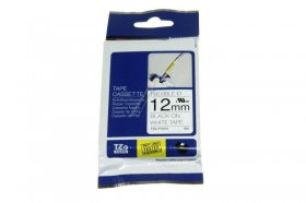 Brother Colour Cartridge - Tze-fx231 Tape Cassette Black On White 12mm 8m