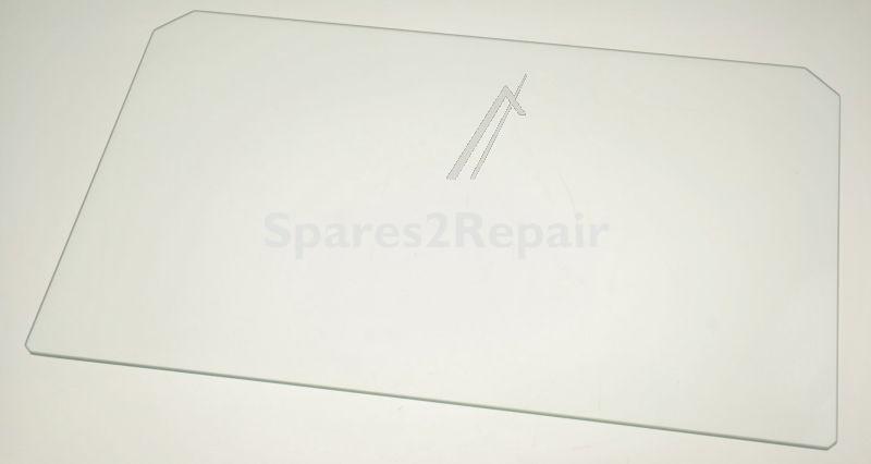 Glass Panel - C00628266 488000628266 Crisper Cover Glass (466x296x4mm) [Whirlpool Indesit]