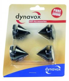 Dynavox Cushion - Noisekiller Sub-watt-absorber Box Spikes For Speakers Black 4 Pieces