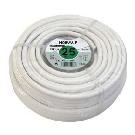 Cooker Connection Cable - 3 G 1,5 Mm² Blanc 25 M