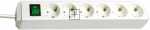 BRENNENSTUHL 6 Way Socket Outlet Switch ECO-LINE 6 WAY EXTENSION LEAD WITH ON-OFF SWITCH, 3M,