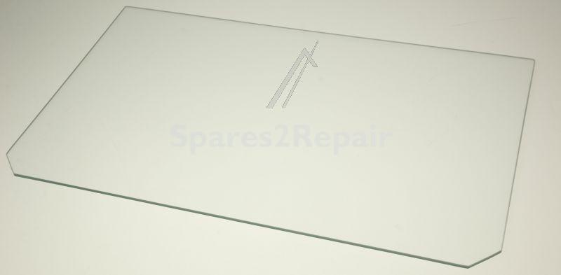 Glass Panel - C00628269 488000628269 Crisper Cover Glass W=466x281x4 [Whirlpool Indesit]