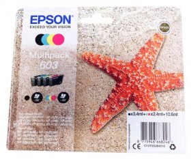 Epson Cartridge - 603 C13t03u64010 Cartridge Multipack Cmyk 3 4ml + 3x2 4ml
