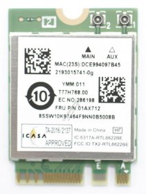 Ibm Lenovo Module - Electrical Unit - 01ax712 Wireless Cmb Fxn 8822be M2