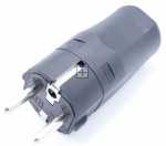 Bachmann Plug - -schutzkontakt-stecker, Schwarz