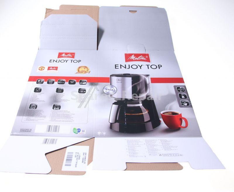 Melitta Casing Cover - 6759159 Folding Box Top Glass Black