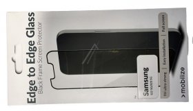 Mobilize Display Protective Film - 55986 Mobilize Glass Screen Protector - Black Frame - Samsung Galaxy S22 5g