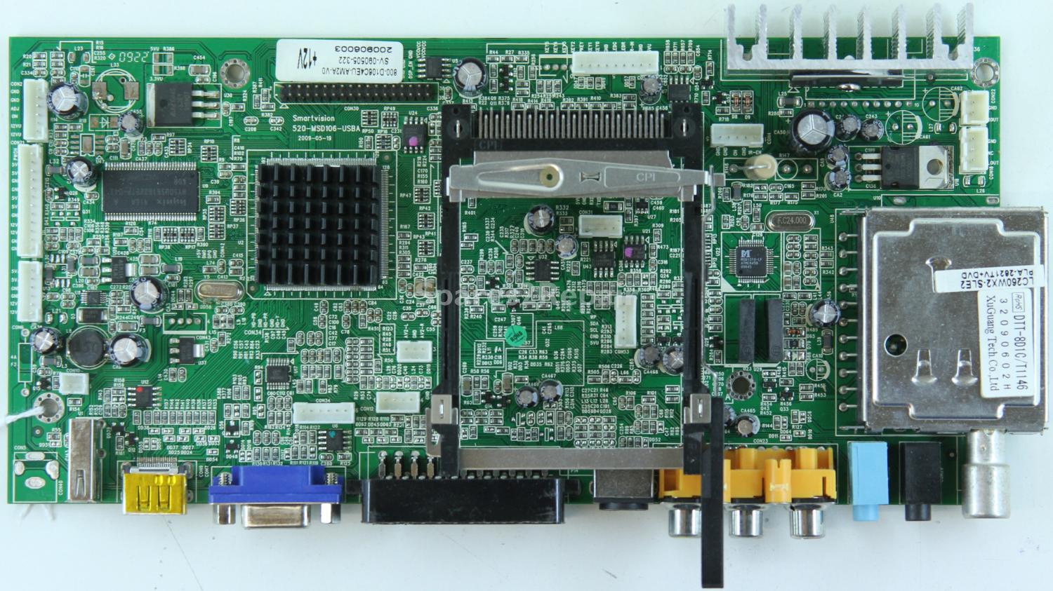 Akura APLDVD2621W-HDID - Main AV - 520-MSD106-USBA - 800-D106C4EU-AM2A-V0