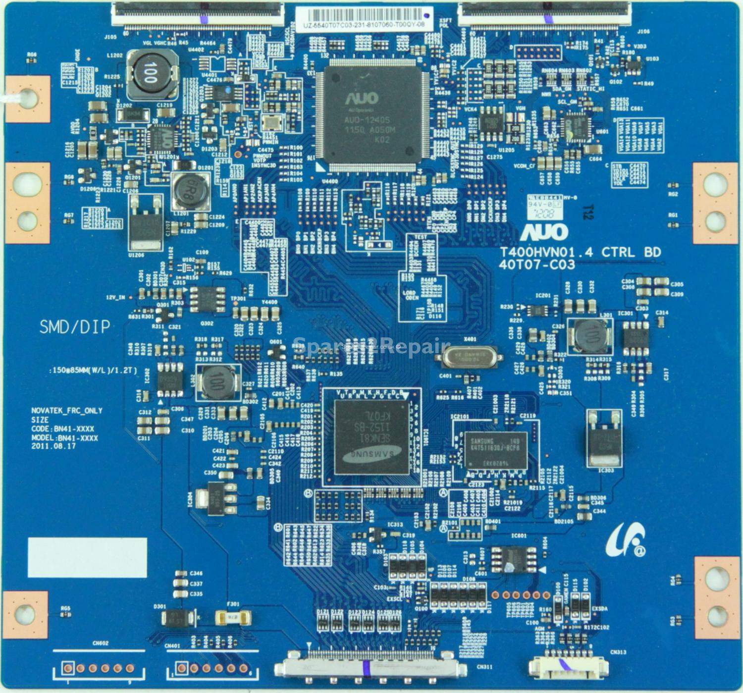 Alba LC-40GL12E - T-Con - 55.40T07.C03 - T400HVN01.4 CTRL BD - 40T07-C03 - NOVATEK_FRC_ONLY