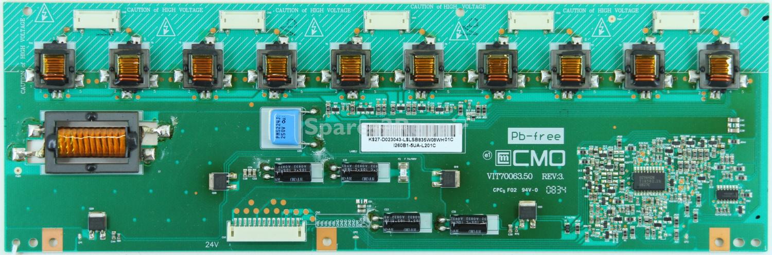 Acoustic Solutions LCD26761HDF - Inverter - VIT70063.50 - REV:3 - 1260B1-5UA-L201C
