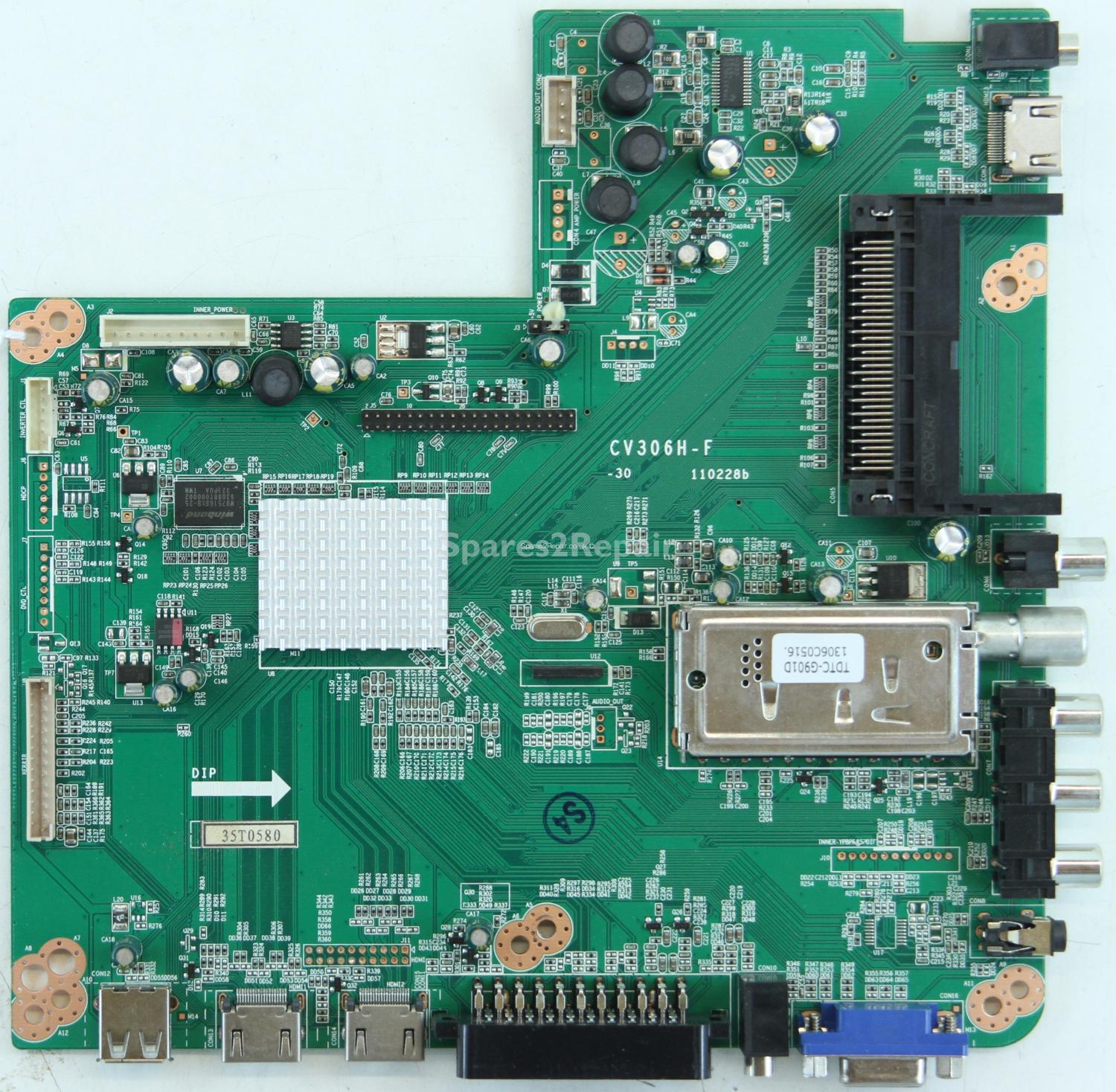 Baird JO37LEDBK - Main AV - CV306H-F-30 - 110228b - 35T0580 - 2221024908031