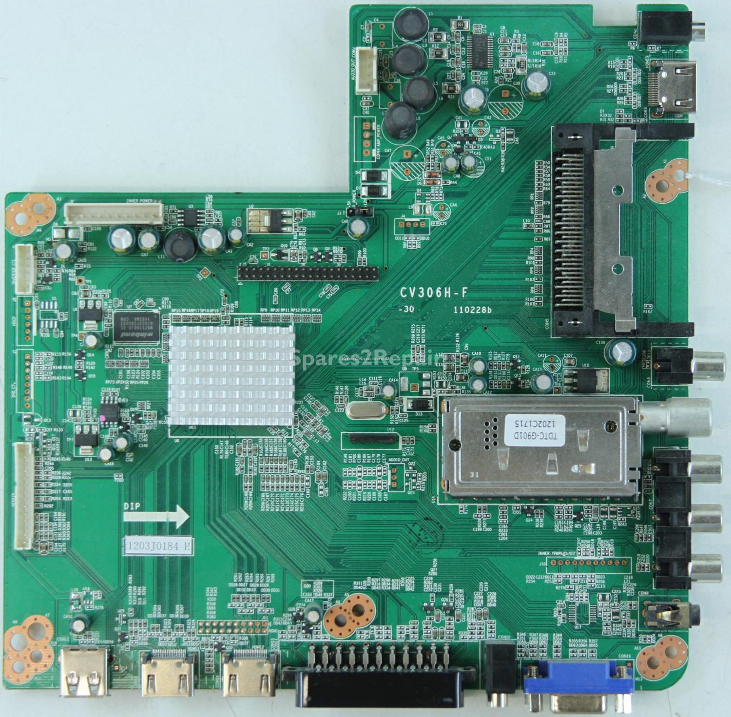 Baird JO37LEDBK - Main AV - CV306H-F -30 - 110228b - 2221024908031 - 1203J0184 H - 1203J0184/2