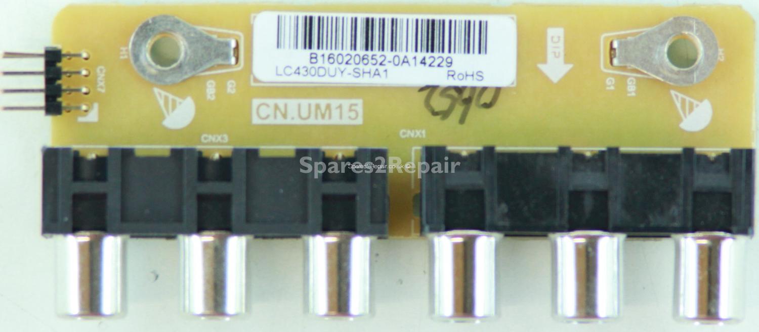 Blaupunkt 43/1370-WB-11B-FEGU-UK - Side AV - CN.UM15 - B16020652 - LC430DUY-SHA1