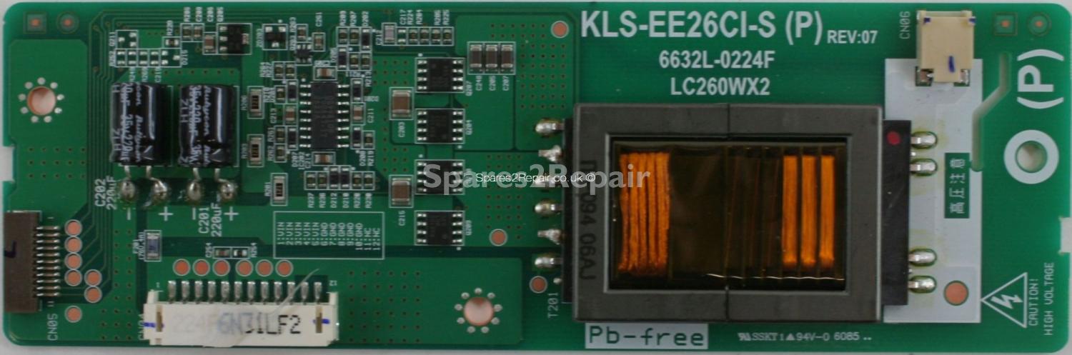 Bush IDLCD26TV27HD - Inverter - KLS-EE26CI-S - Rev 07 - 6632L-0224F - LC260WX2