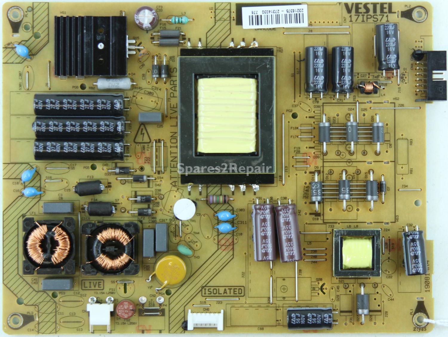 DigiHome DLED48FHD - Power Supply - 23216375 - 17IPS71 - 190814R4