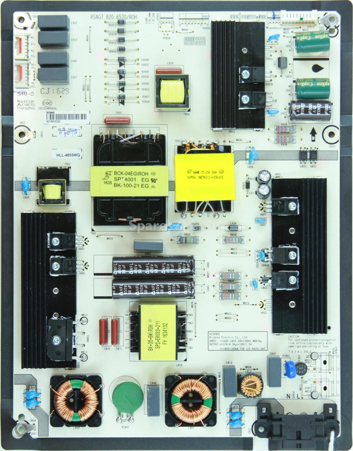 HiSense H55M6600 - Power Supply - RSAG7.820.6570/ROH - HLL-4655WQ - 203846