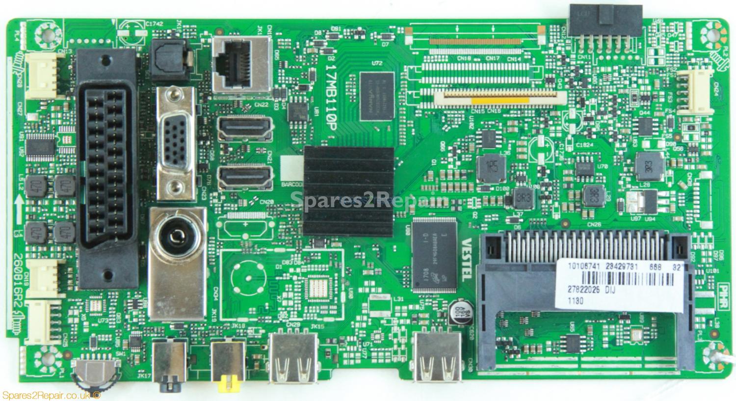 Hitachi 32HB6J61U - Main AV - 23429731 - 17MB110P - 260816R2
