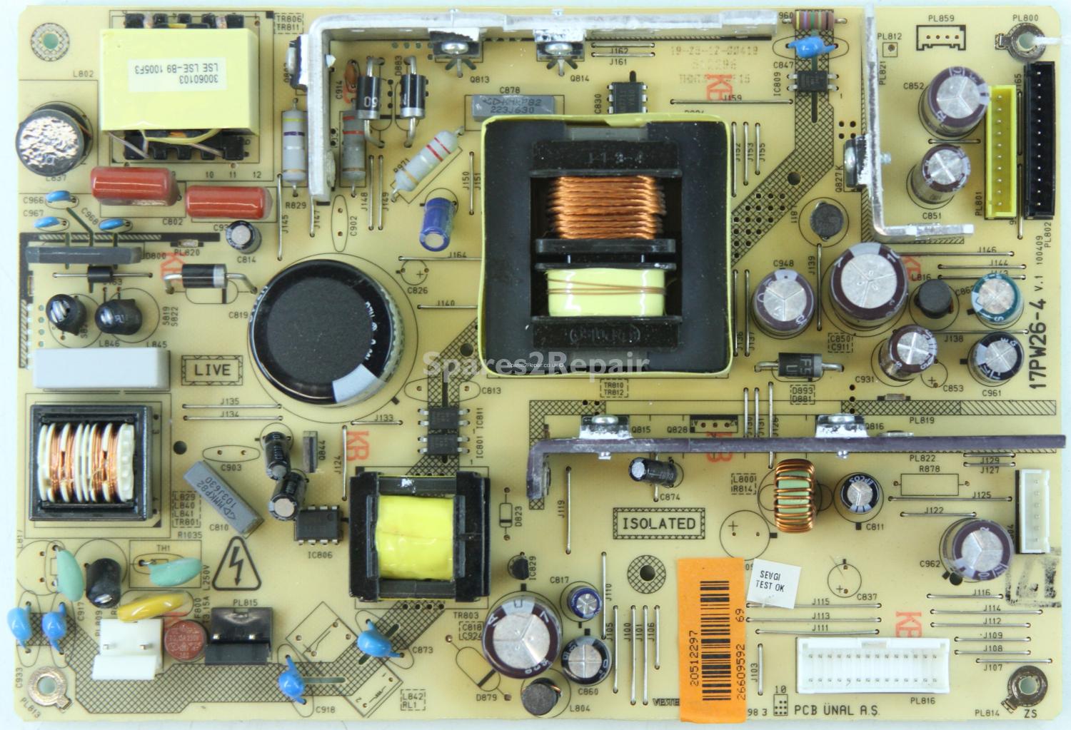 JVC LT-40DG20J - PSU - 20512297 - 17PW26-4 V.1 - 100409