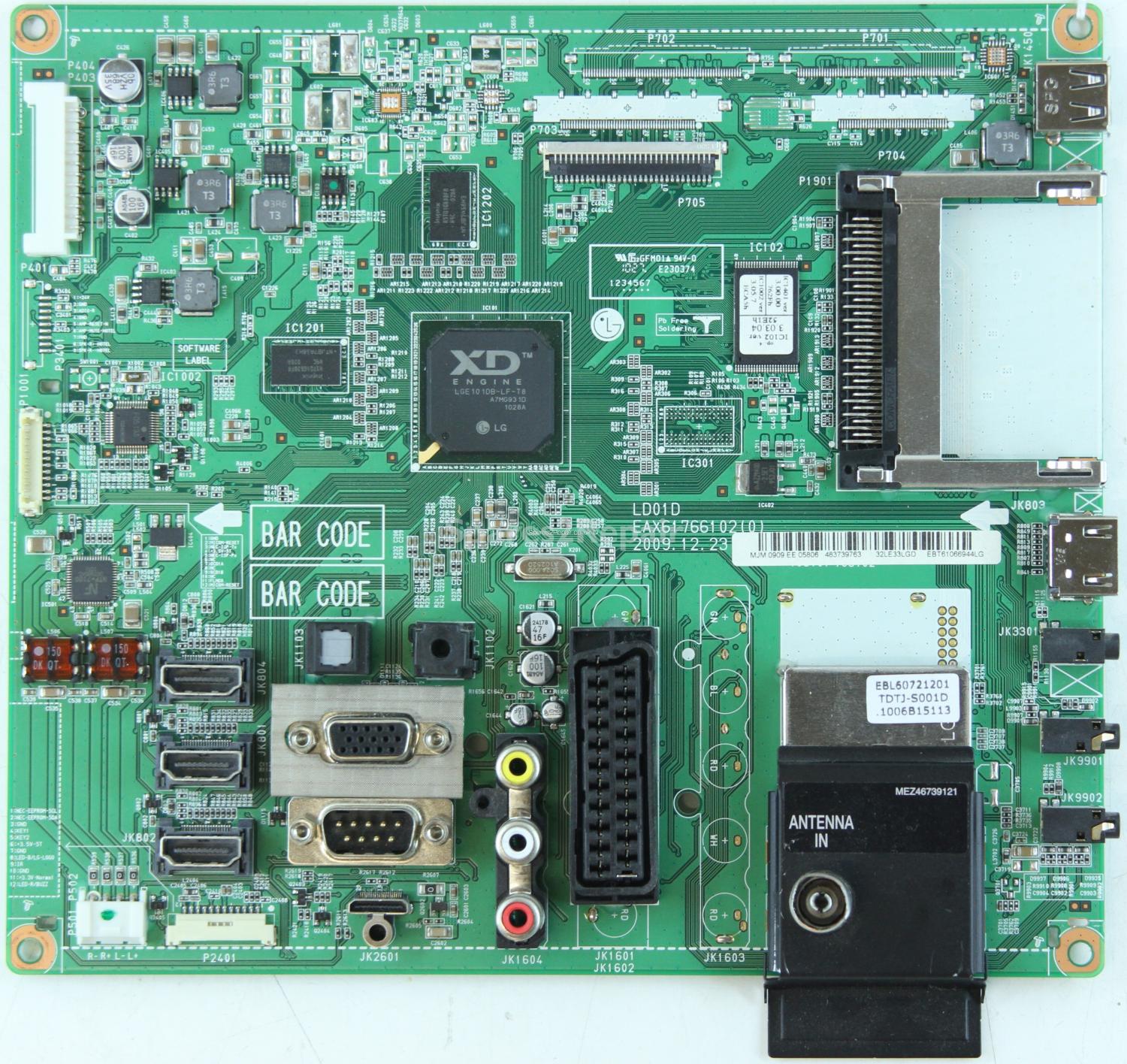 LG 32LE3300 - Main AV - EBT61066944 - EAX61766102(0) - LD01D