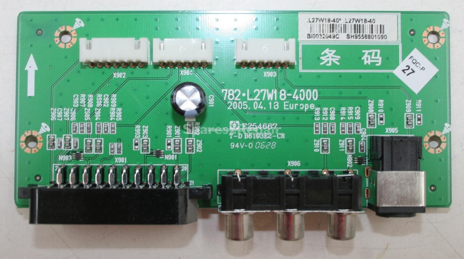 Lexsor 32 LCD TV - Side AV - 782.L27W18-4000 Europe