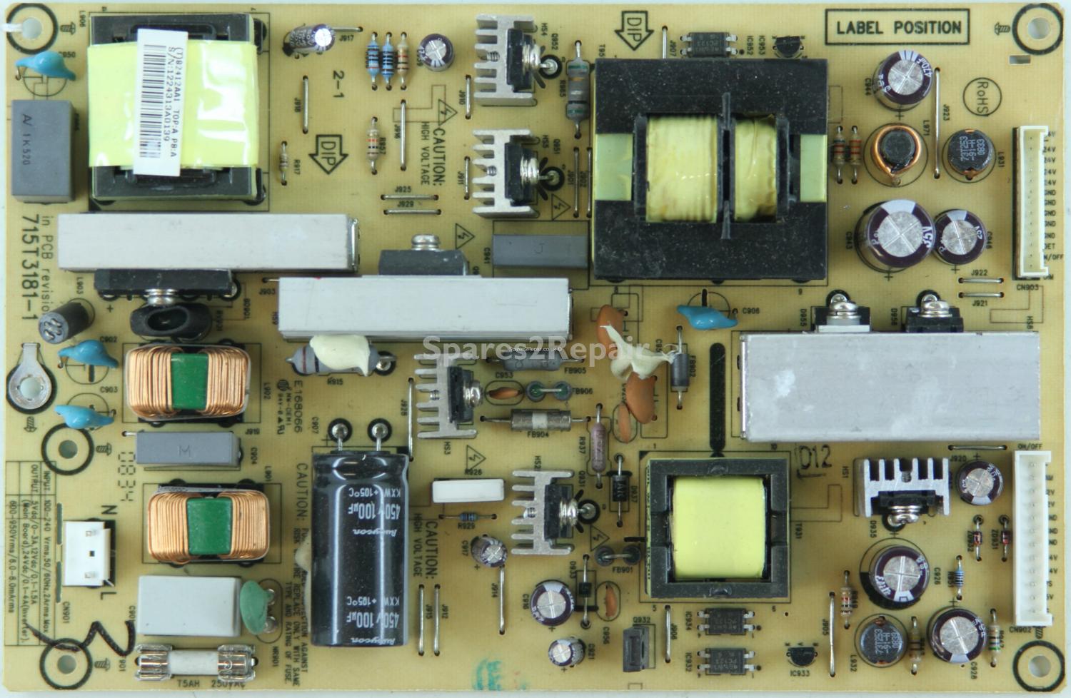 LG 28LG3000 - PSU - 715T3181 - (T)82412AA1 - TOP:A PB:A