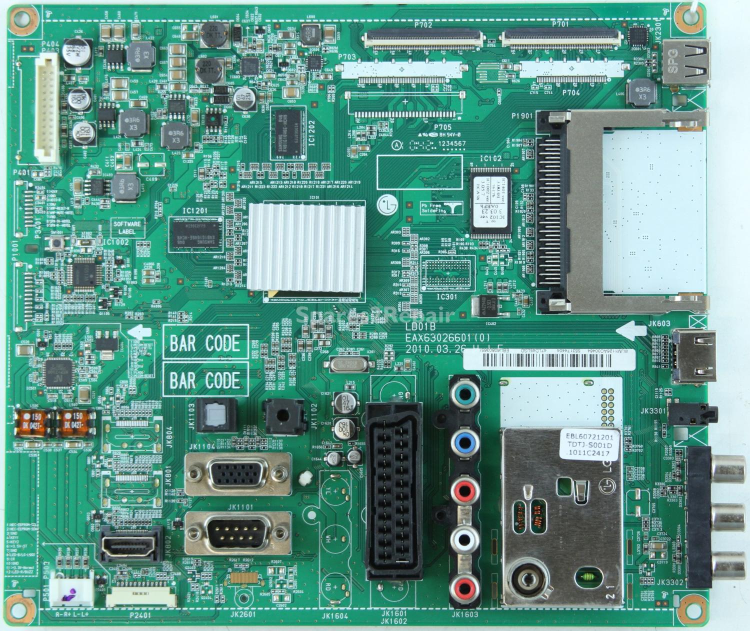 LG 47LD450-ZA - Main AV - EBU60803651 - EAX63026601(0) - LD01B