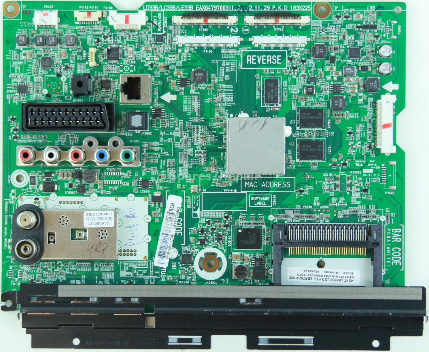 LG 42LA660S - Main AV - EBR76231602 - EBT62376602 - EAX64797003(1.2) - LD33B/LC33B/LE33B