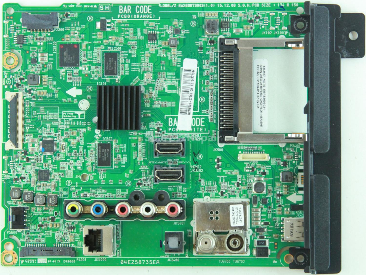 LG 49LH570V - Main AV - EBR82603021 - EBT64277344 - EAX66873003(1.0) - LD66L/Z