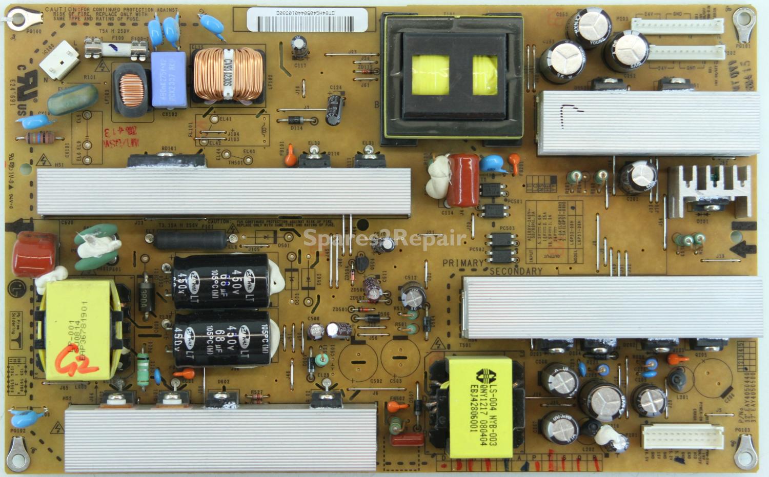 LG 32LG3000-ZA - PSU - EAX40097901/14 - EAY40504401 - Rev 1.1 - LGP32-08H